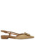 Beige Sling Back Flat Sandal