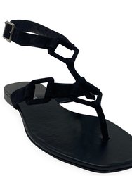 Black Gladiator Sandal