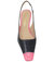 Black/Light Pink Snip Toe Slingback