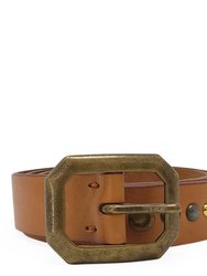 Brown Leather Belt - Brown