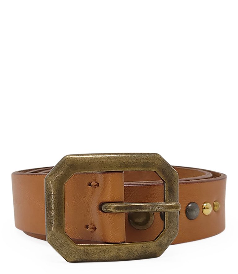 Brown Leather Belt - Brown