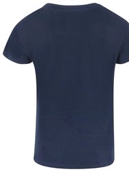 Cotton Navy T Shirt