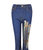 Dark Blue Cotton Flare Jeans