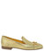 Gold Square Toe Loafer - Gold