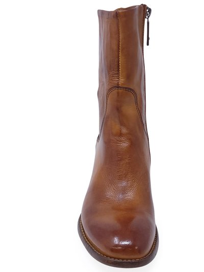 Madison Maison Leather Mid Calf Boot - Brown product