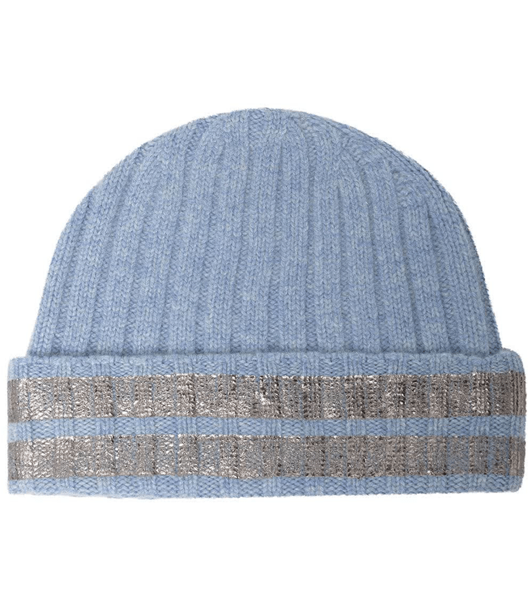 Light Blue Cashmere Beanie - Light Blue