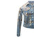 Light Blue/Gold Cotton Slim Jean Jacket