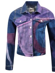 Madison Maison™ Marilyn Stretch Denim Cotton Multicolor Jacket - Multicolor