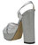 Marilu Silver Glitter Platform Heel Sandals