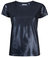 Metallic Coated Cotton T-Shirt - Navy/Navy
