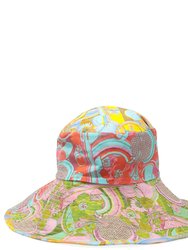 Multi Color Cotton Large Mosaic Hat