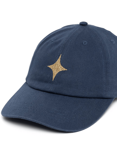 Madison Maison Navy Baseball Cap With Glitter Star product