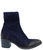 Navy Suede Ankle Boot - Navy