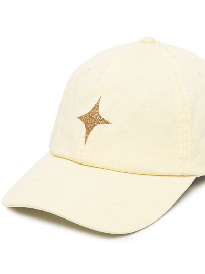 Madison Maison Pastel Yellow Baseball Cap With Glitter Star product