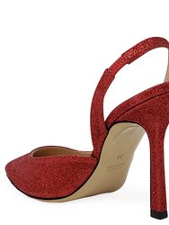 Red Glitter Hi Heel