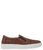 Tan Leather Woven Sneaker - Tan