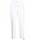 White Cotton Sweatpants With Laminated Band - White