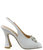 White Jeweled Slingback Sandals - White
