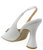White Jeweled Slingback Sandals