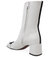 White Leather Back Stripe Boot