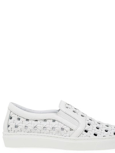Madison Maison White Leather Woven Sneaker product