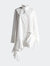 Asymmetrical White Shirt - White