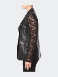 Leather & Lace Luxe Blazer