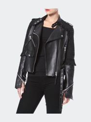Leather & Tweed Moto Jacket