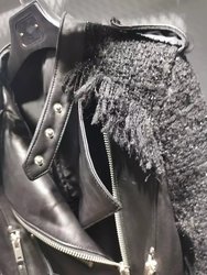 Leather & Tweed Moto Jacket