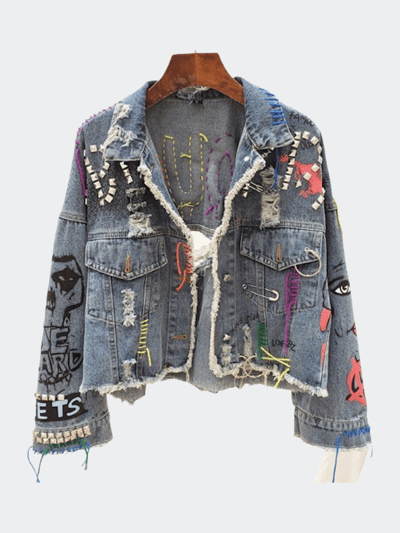 Madonna & Co Multi Pattern Denim Jacket product