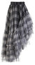 Plaid Tulle Statement Skirt