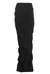 Shirred & Ruched Knit Maxi Skirt-Tube Dress - Black