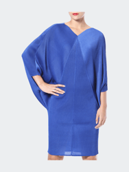 Pleated Dolman Sleeve Dress