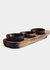 Wooden Condiment Tray With Small Bowls