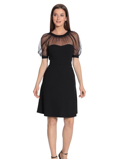 Maggy London Lyra Fit & Flare Illusion Dress product