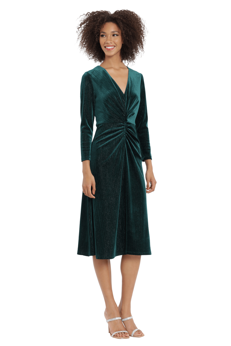 Vinsa Dress - Emerald Shimmer