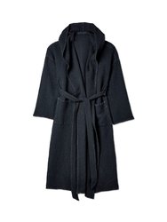 Hooded Cotton Waffle Robe