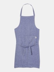 Linen Bib Apron - Denim