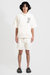 Belted Walking Shorts - White