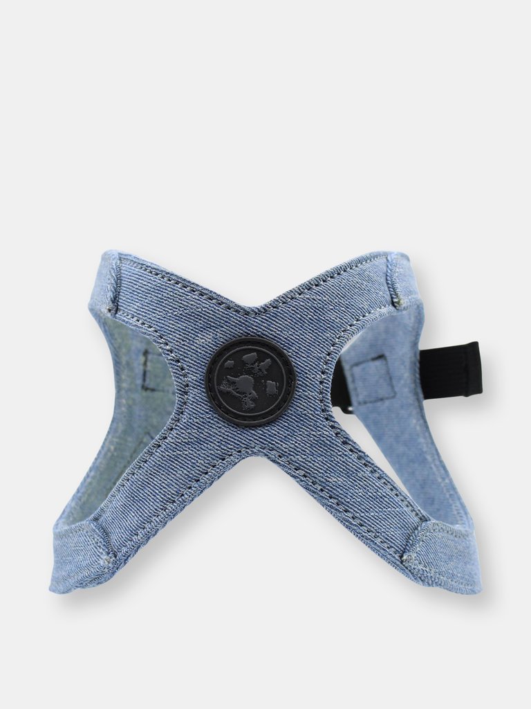 The 'Ruff Luxe' Pet Harness - Classic Blue
