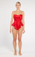 Silk Teddy In Rouge - Red