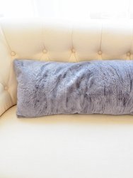 Faux Rabbit Fur Lumbar Pillow Cover