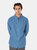 Maine Mens Berg Check Long-Sleeved Shirt (Blue) - Blue