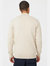 Maine Mens Cable Cotton Half Zip Sweater (Stone)