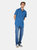 Maine Mens Denim Short-Sleeved Shirt (Mid Blue)