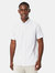 Maine Mens Geometric Short-Sleeved Shirt (White) - White