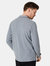 Maine Mens Grindle Jacquard Long-Sleeved Polo Shirt (Dark Grey)