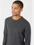 Maine Mens Premium Cotton Crew Neck Sweater (Gray)