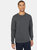 Maine Mens Premium Cotton Crew Neck Sweater (Gray) - Gray