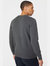 Maine Mens Premium Cotton Crew Neck Sweater (Gray)